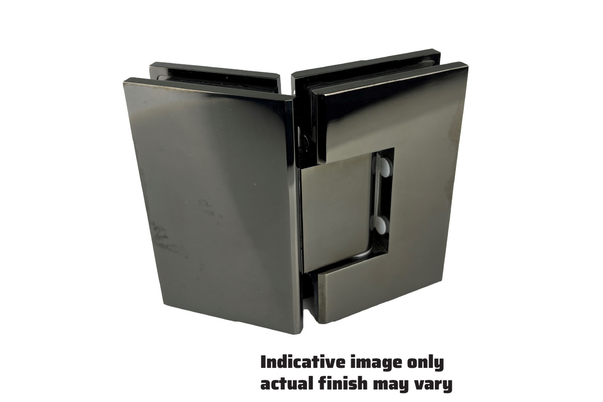 ES2.135 BGB - 135 degree glass to glass shower hinge in a brushed gun black finish